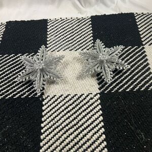 Sparkling Silver Snowflake Decor